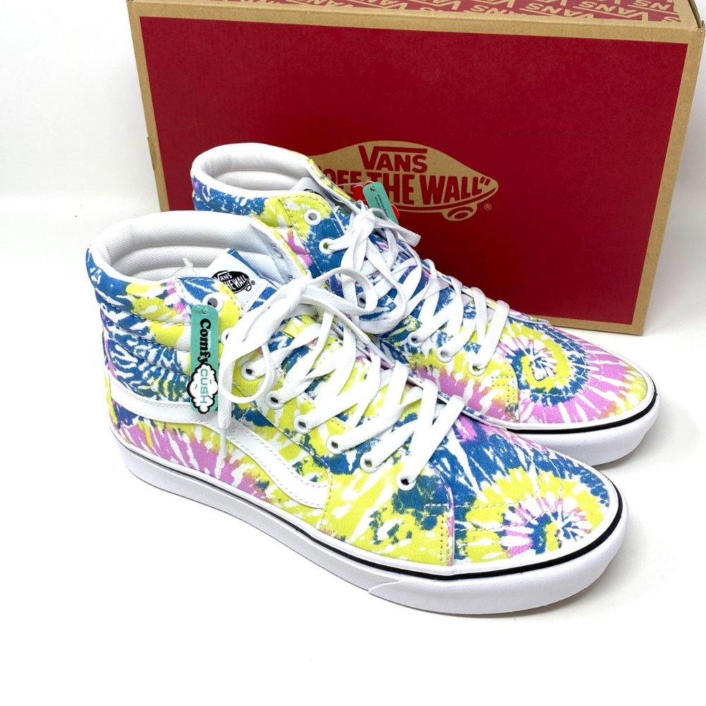 Vans COMFY CUSH Sk8-Hi Tie Orchid Canvas High Top Shoes SB Mens Size VN0A3WMB49L - Picture 5 of 9